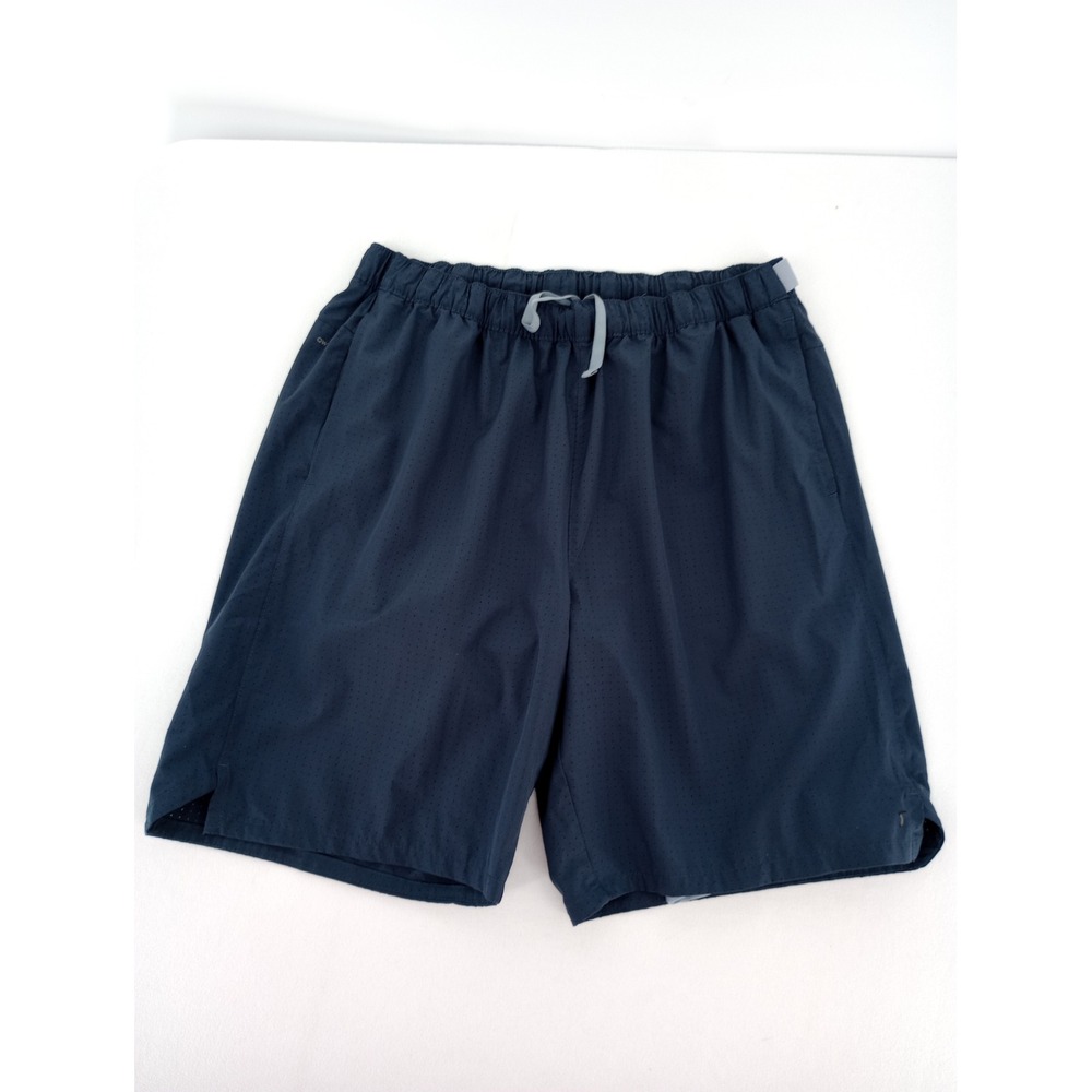 Skora Men's Lined Running Gym Shorts Qwick-Dry Navy, 9" Ins, Size XL‎